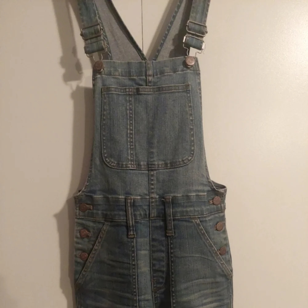Madewell Skinny Denim bib overalls in Camila wash size xsmall - Picture 11 of 13